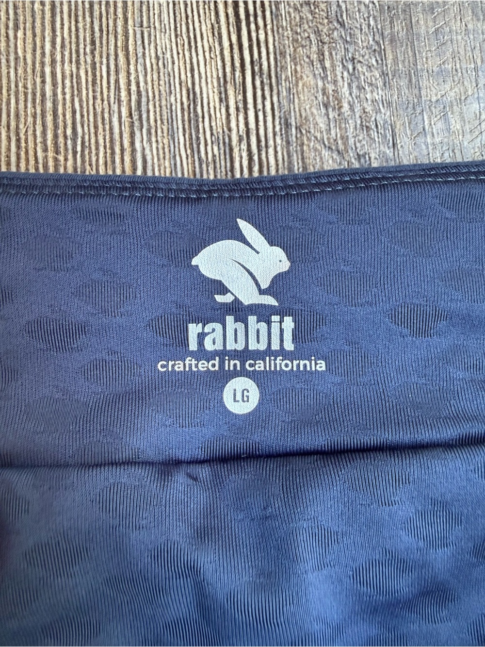 Rabbit Women’s Running Shorts Navy Blue Striped Large L - Picture 6 of 7